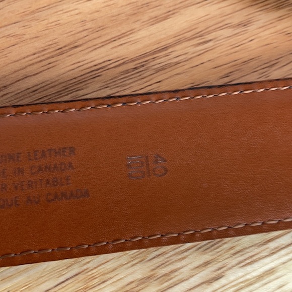 Men’s black leather belt - Picture 5 of 6